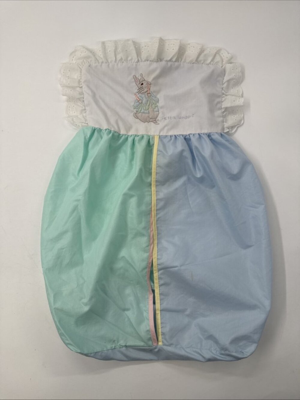 Vintage Peter Rabbit Colorblock Baby Diaper Stacker for Nursery Beatrix Potter